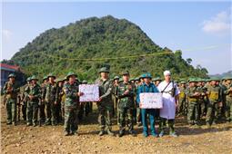 Xây dựng khu vực phòng thủ huyện Hà Quảng vững chắc